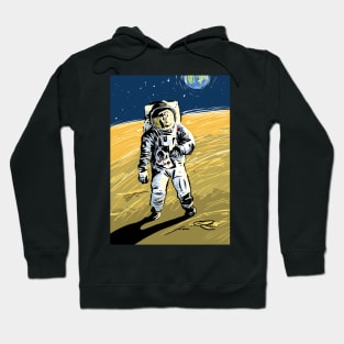 Moon landing illustration Hoodie